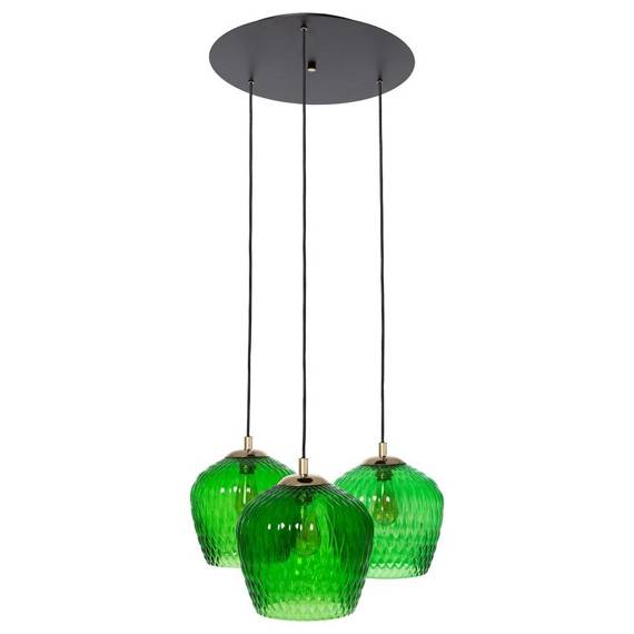 Kaspa Venus Plafon 3 11014313 Lampa sufitowa zielony
