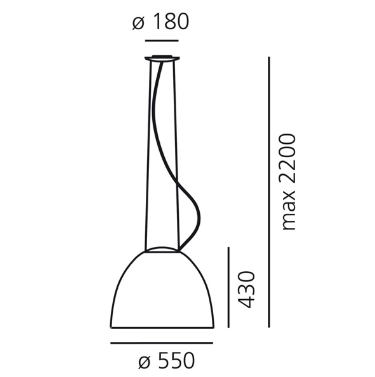 Lampa wisząca Artemide Nur A242110