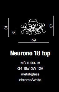 Neurono 18 Top MD 6199-18 Plafon AZZARDO